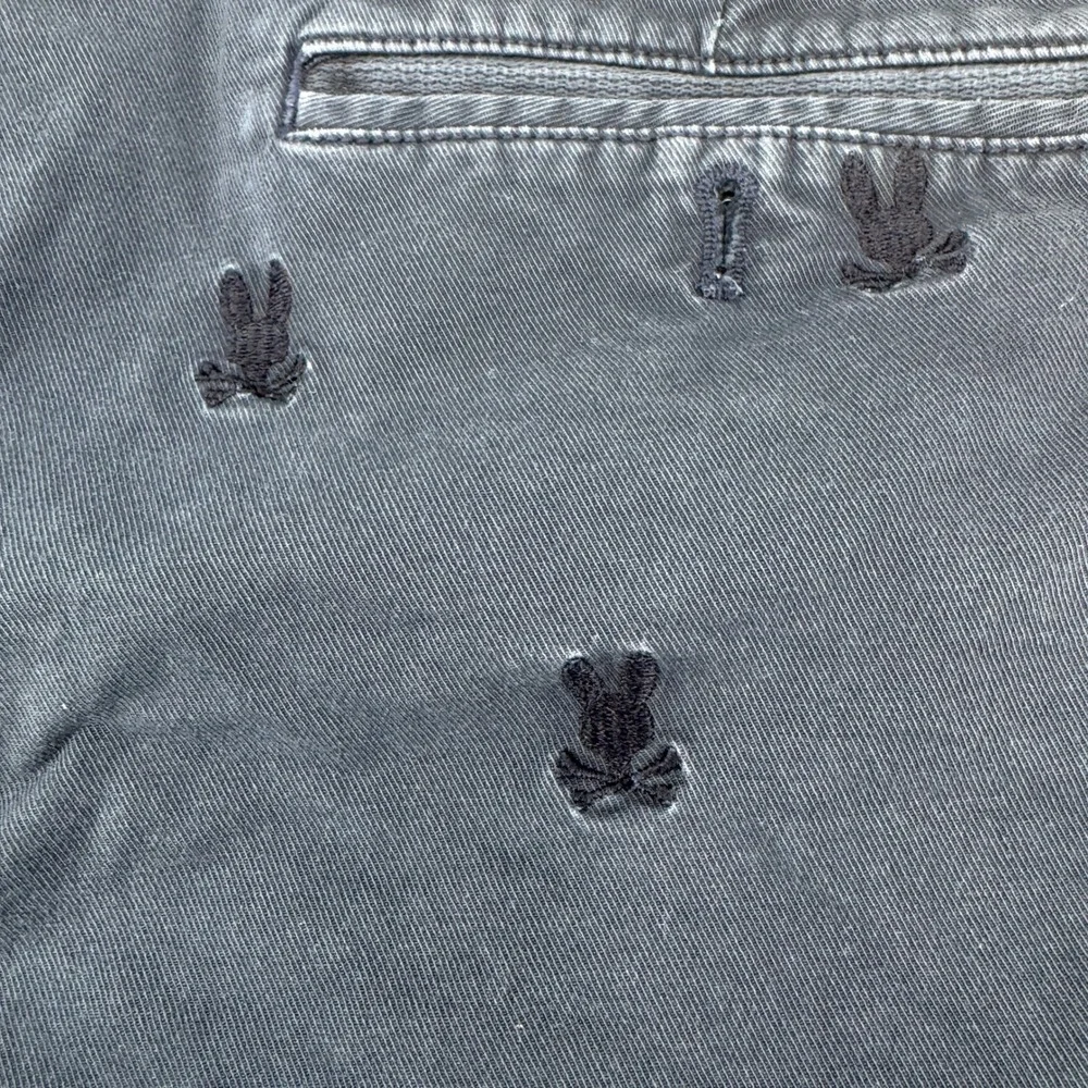 Psycho Bunny Chino Embroidered Logo Shorts Mens 31 Navy Blue Summer Preppy Money